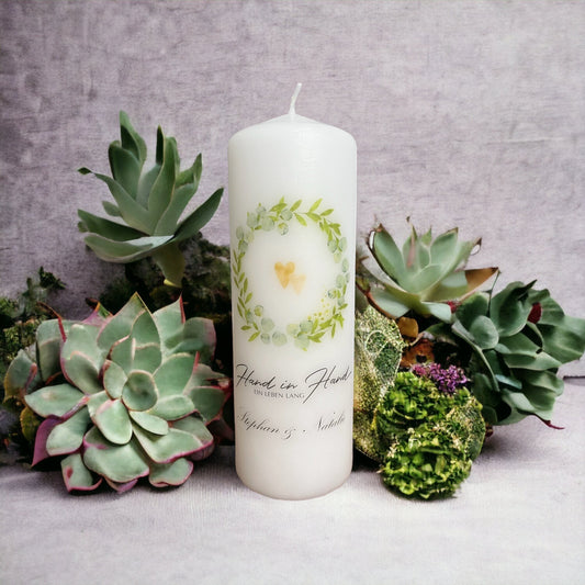Kerze zur Hochzeit
